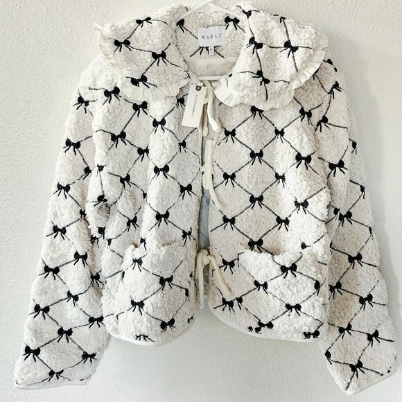 NWT Anthropologie MABLE Fleece Jacket - Picture 5 of 5